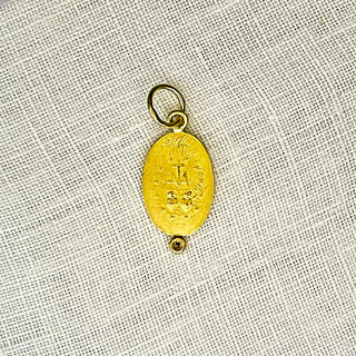 24K Virgin Mary Medallion